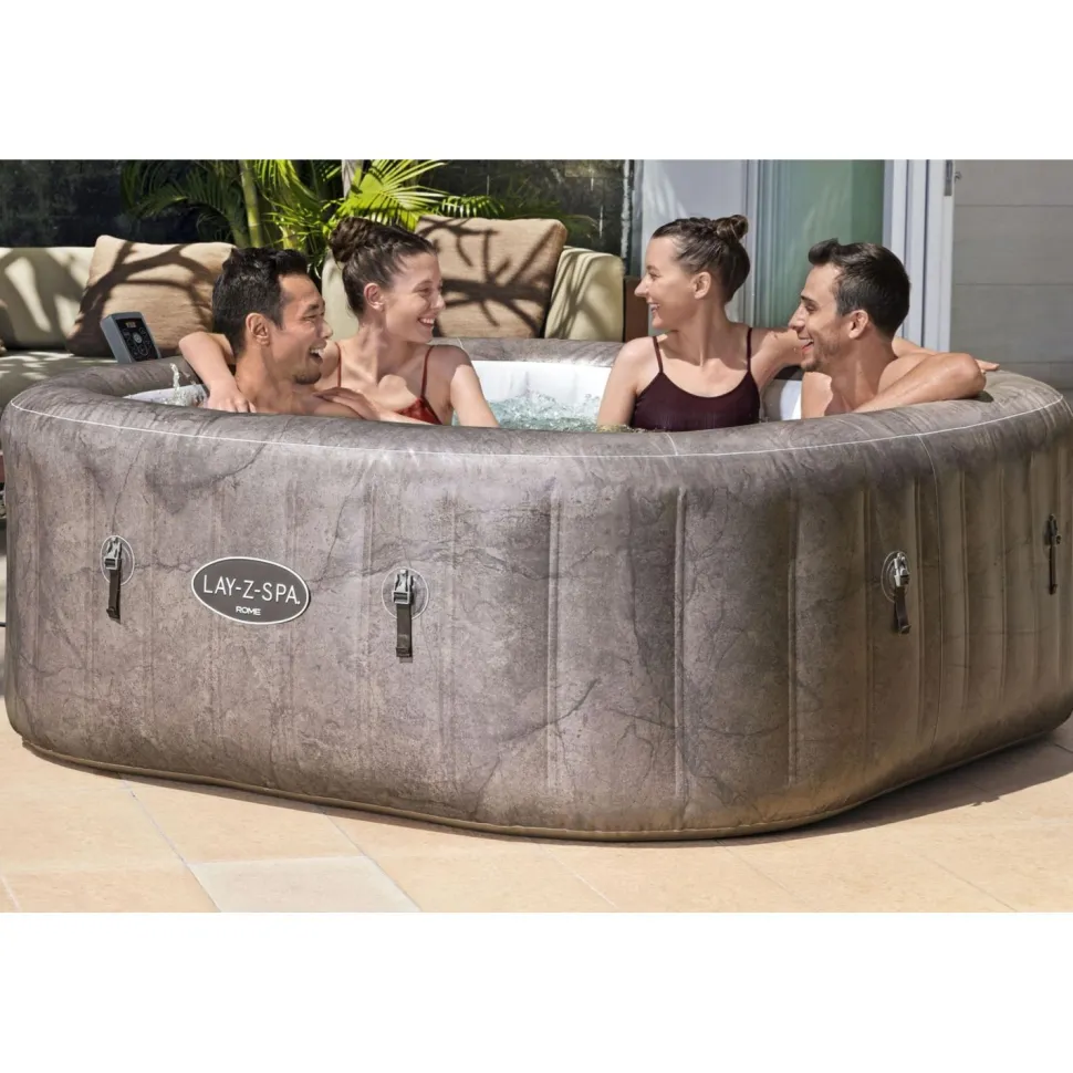 Ulkoporeallas Bestway Lay-Z-Spa Rome Ultrafit Smart Airjet, 6 hlöä, 140 suutinta