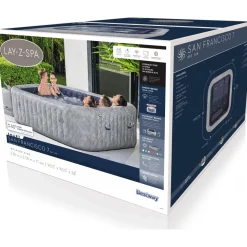 Ulkoporeallas Bestway Lay-Z-Spa San Francisco Smart Luxe Hydrojet Pro, 7 hlöä