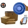 Ulkoporeallas SpaDealers TopSpa xs Wifi 6 hlöä brown/azul blue