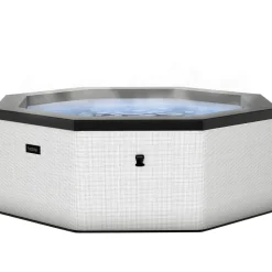 Ulkoporeallas Wave Spa Como, 6 hlöä, 90 suutinta, WiFi, kahdeksankulmainen, koottava, valkoinen