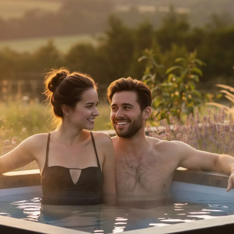 Ulkoporeallas Wave Spa Garda, 6 hlöä, 90 suutinta, WiFi, neliö, koottava, harmaa