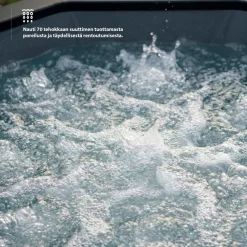 Ulkoporeallas Wave Spa Tahoe, 4 hlöä, 70 suutinta, WiFi, pyöreä, koottava, valkoinen