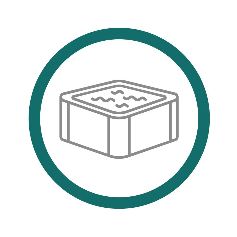 Ulkoporealtaan asennus, suppea asennus