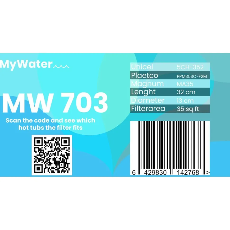 Ulkoporealtaan suodatin MyWater MW703