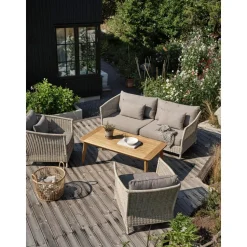 Ulkosohva Brafab Aster, 3-istuttava, beige
