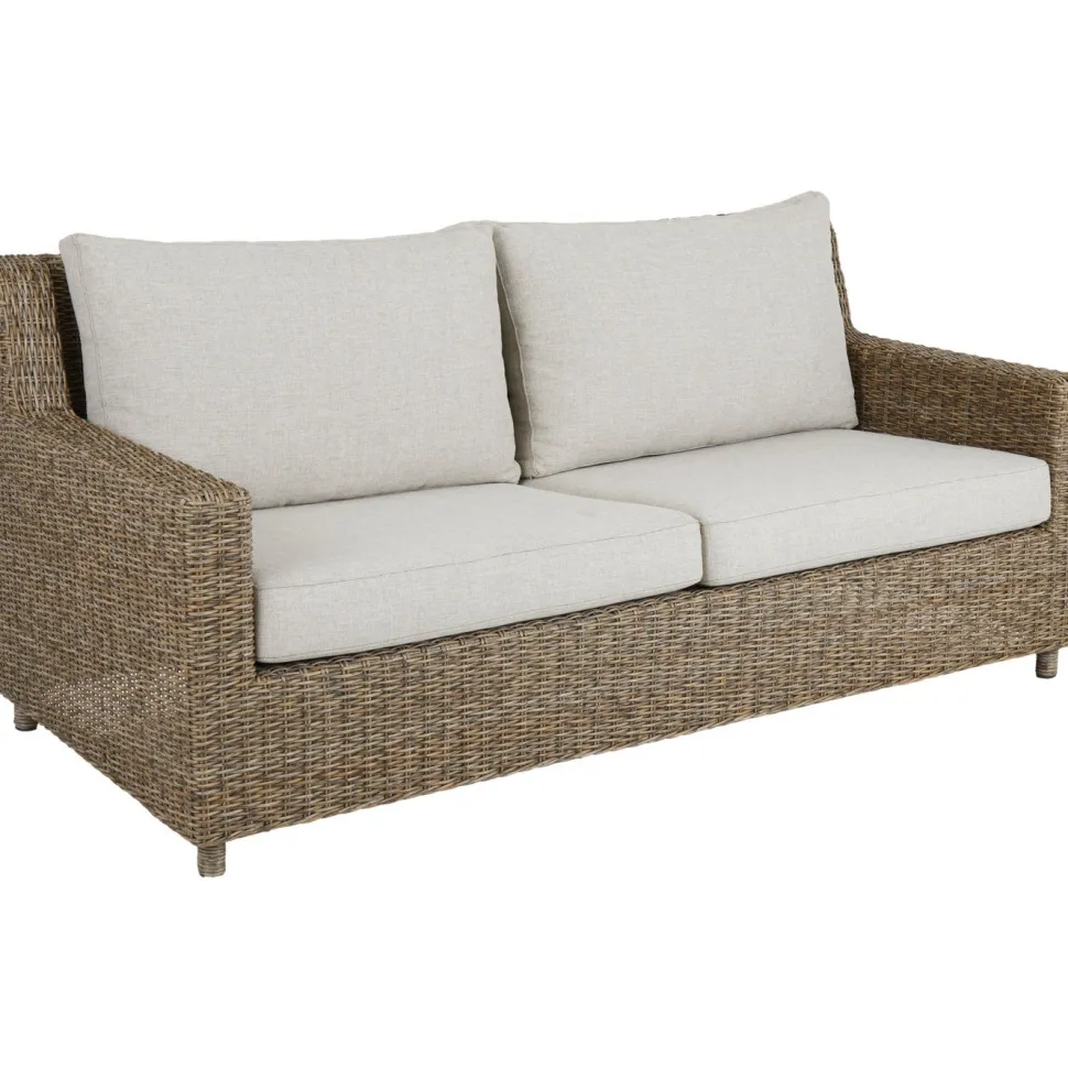 Ulkosohva Brafab Sandkorn, 2.5-istuttava, ruskea/beige