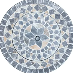 Ulkotulisija Home4You MOSAIC 60x60xK45 cm, harmaa