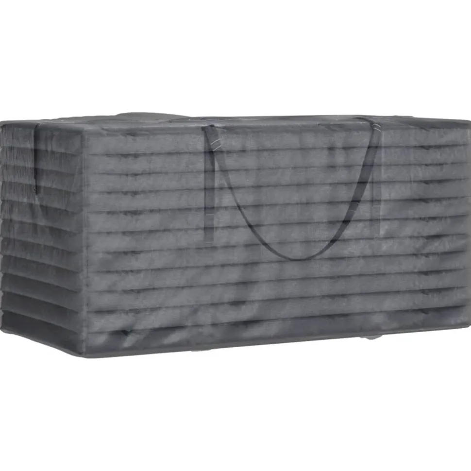 Ulkotyynyjen säilytyskassi musta 150x75x75 cm polyeteeni