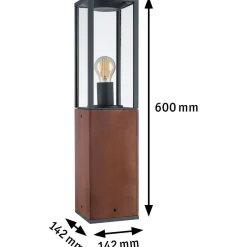 Ulkovalaisin Paulmann Timba, IP44, 40cm, puu