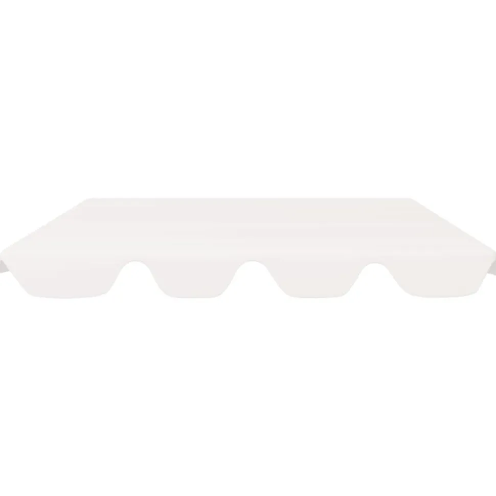 Vaihtokatos puutarhakeinuun valkoinen 226x186 cm 270 g/m²