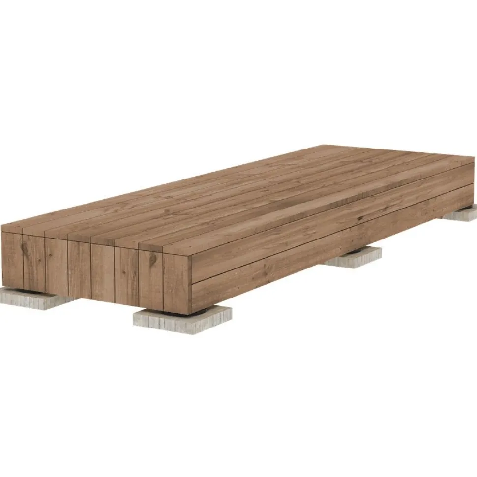 Valmisterassi PatioN°rd Aava, 1x2m, kestopuu