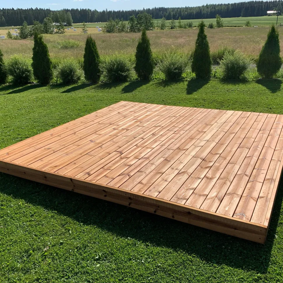 Valmisterassi PatioN°rd Havu, 3x4m, kestopuu