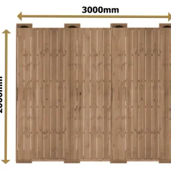 Valmisterassi PatioN°rd Havu, 2x3m, kestopuu