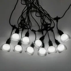 Valosarja Home4You FLICKER 10 LED-polttimoa/4,5 m, kylmä valkoinen valo