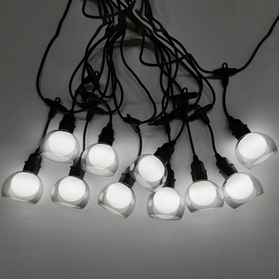 Valosarja Home4You FLICKER 10 LED-polttimoa/4,5 m, kylmä valkoinen valo