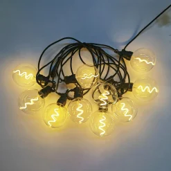 Valosarja Home4You TWIST 10 LED-polttimoa/4,5 m, lämmin valkoinen valo
