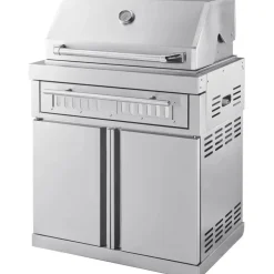 Vapaasti seisova hiiligrilli Myoutdoorkitchen Classic Line Stainless, ruostumaton teräs