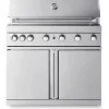 Vapaasti seisova kaasugrilli Myoutdoorkitchen Classic Line Stainless, 6 poltinta ja infrapunalämpö, rst
