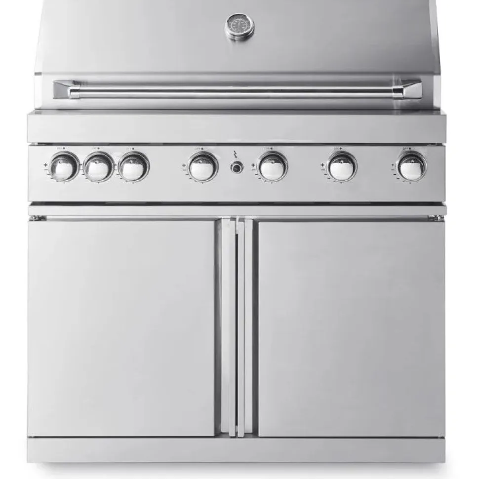 Vapaasti seisova kaasugrilli Myoutdoorkitchen Classic Line Stainless, 6 poltinta ja infrapunalämpö, rst