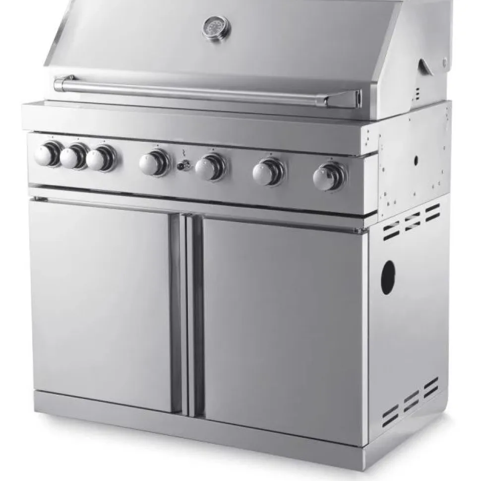 Vapaasti seisova kaasugrilli Myoutdoorkitchen Classic Line Stainless, 6 poltinta ja infrapunalämpö, rst