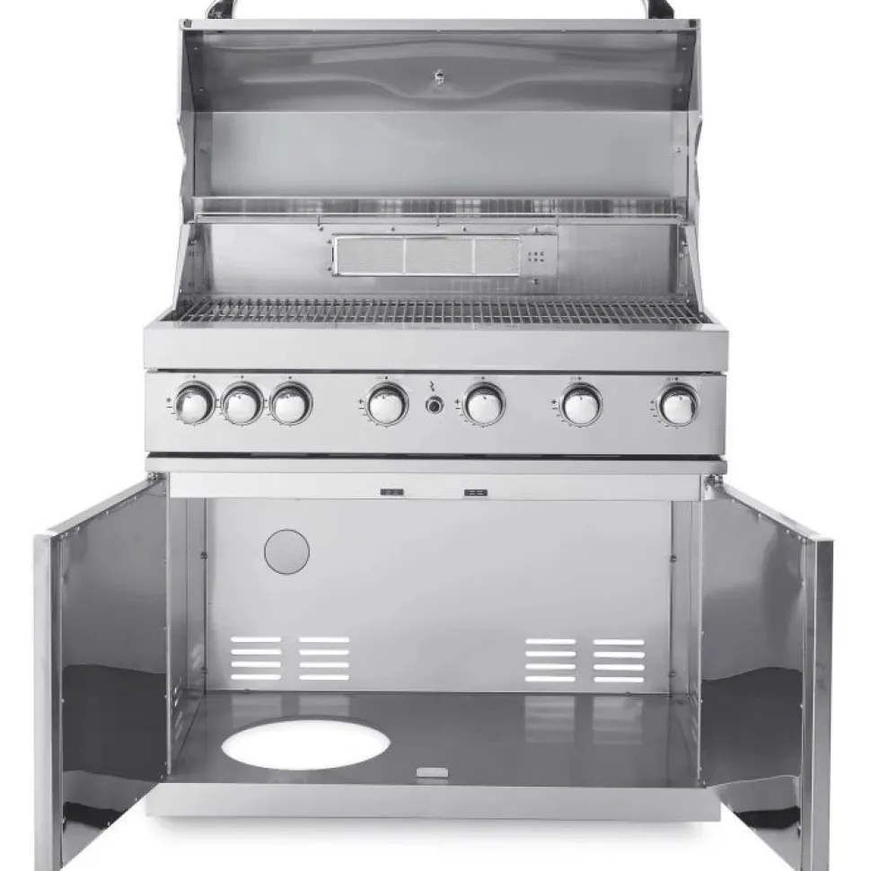 Vapaasti seisova kaasugrilli Myoutdoorkitchen Classic Line Stainless, 6 poltinta ja infrapunalämpö, rst
