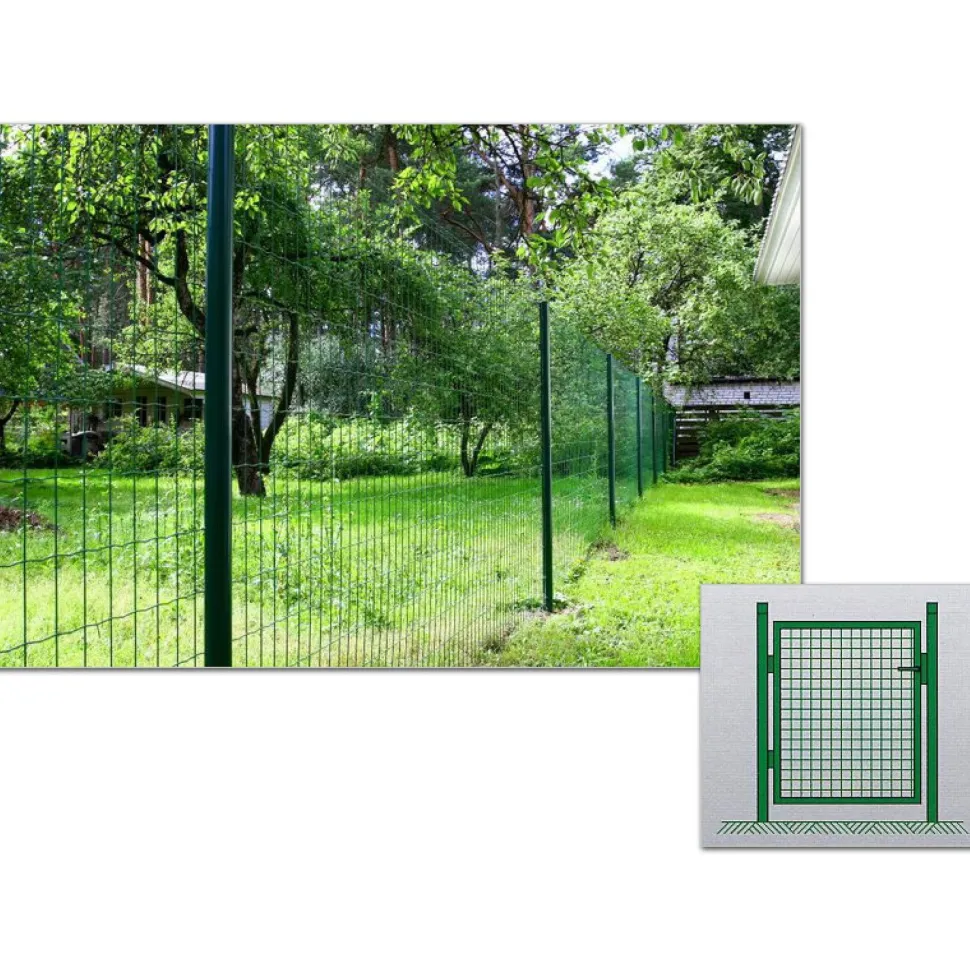 Verkkoaidan käyntiportti korkeus 100 cm leveys 150 cm