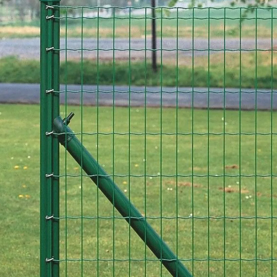 Verkkoaidan tukitolppa Ab Polar, pyöreä 38 mm korkeus 250 cm, harmaa