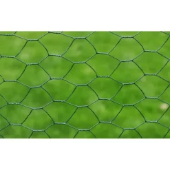 Verkkoaita galvanoitu teräs kuusikulmiokuvio 1x25m vihreä