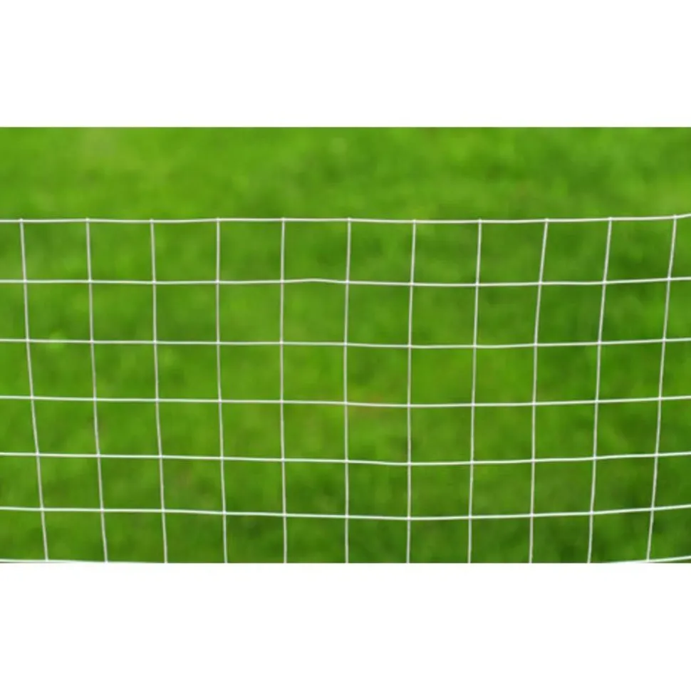 Verkkoaita galvanoitu teräs neliökuvio 1x25m hopea