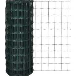 Verkkoaita teräs silmäkoko 100x100mm 25x1.0m vihreä