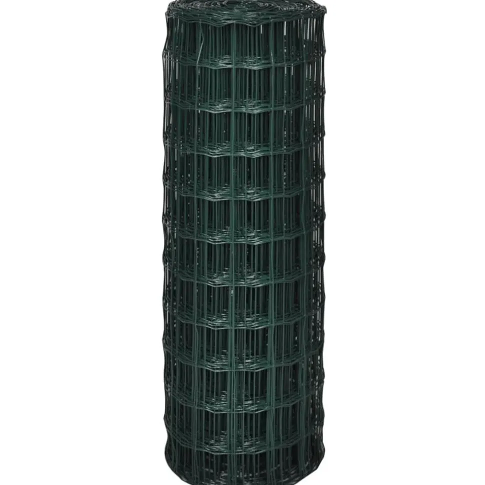 Verkkoaita teräs silmäkoko 76x63mm 25x1.2m vihreä