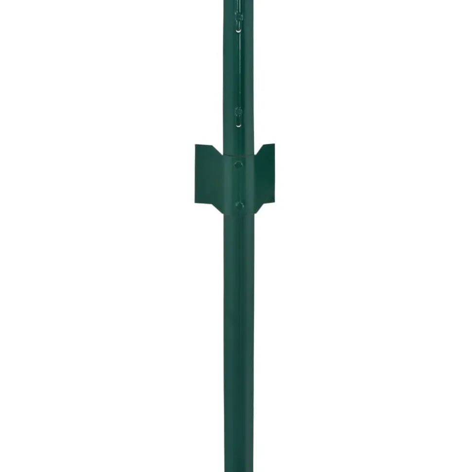 Verkkoaita tolpilla teräs 25x1.5m silmäkoko 50mm vihreä
