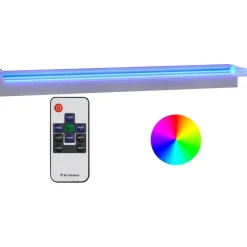 Vesiputous RGB LED-valoilla ruostumaton teräs eri kokoja