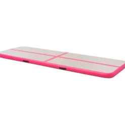Voimistelumatto, täytettävä, pumpulla 300x100x10cm, PVC, pinkki