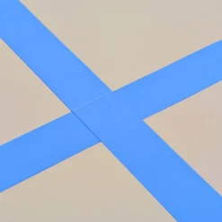 Voimistelumatto, täytettävä, pumpulla, 600x100x10cm, PVC, sininen