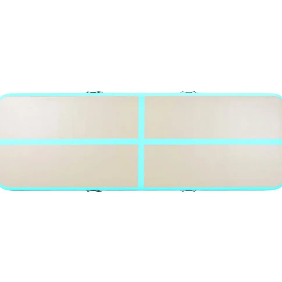 Voimistelumatto, täytettävä, pumpulla, 300x100x10cm, PVC, vihreä