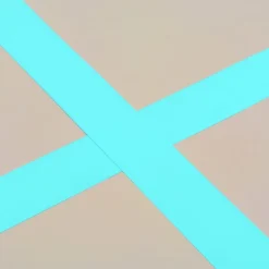 Voimistelumatto, täytettävä, pumpulla, 400x100x10cm, PVC, vihreä