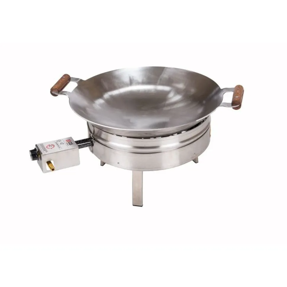 Wokkisetti GrillSymbol PRO-450 Ø 45 cm D-300 kaasupoltin säädinletkusetti