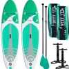 2x SUP-lautasetti Deep Sea Standard ilmatäytteinen 275 cm 15 PSI vihreä