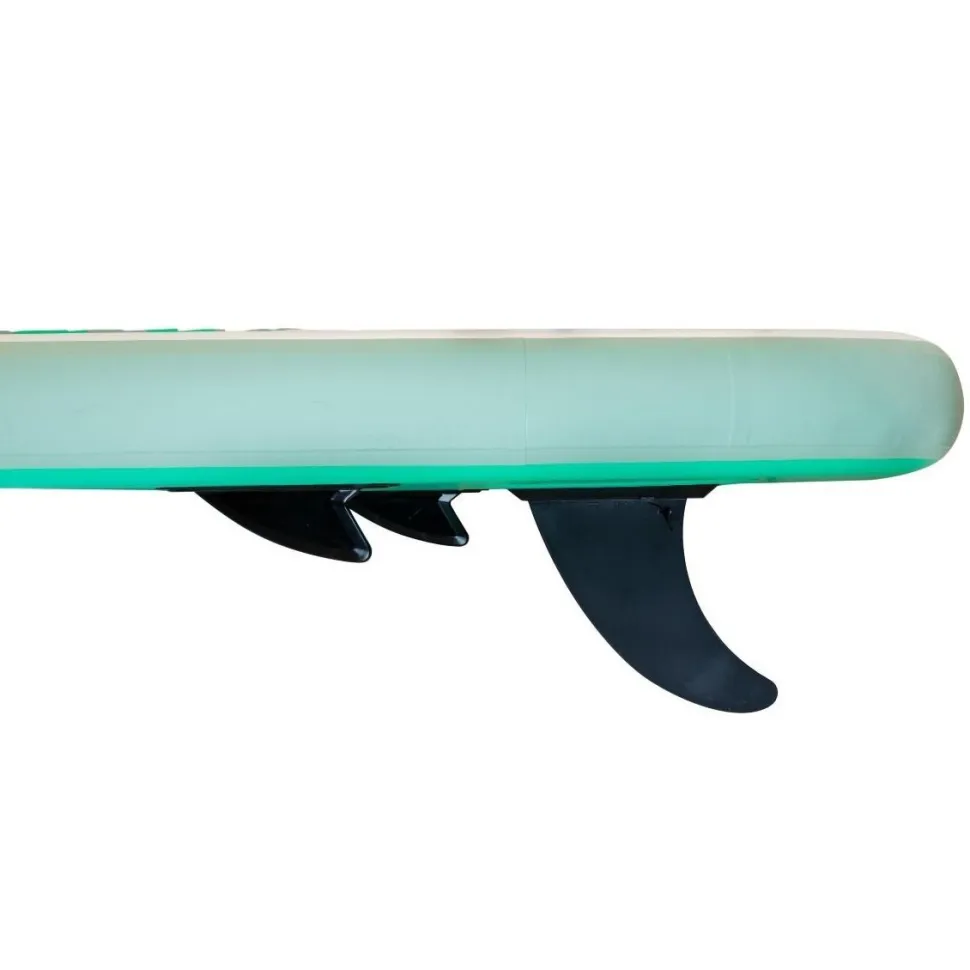 2x SUP-lautasetti Deep Sea Standard ilmatäytteinen 275 cm 15 PSI vihreä