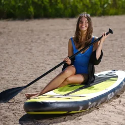 2x SUP-lautasetti Deep Sea Pro ilmatäytteinen 300 cm 15 PSI limenvihreä