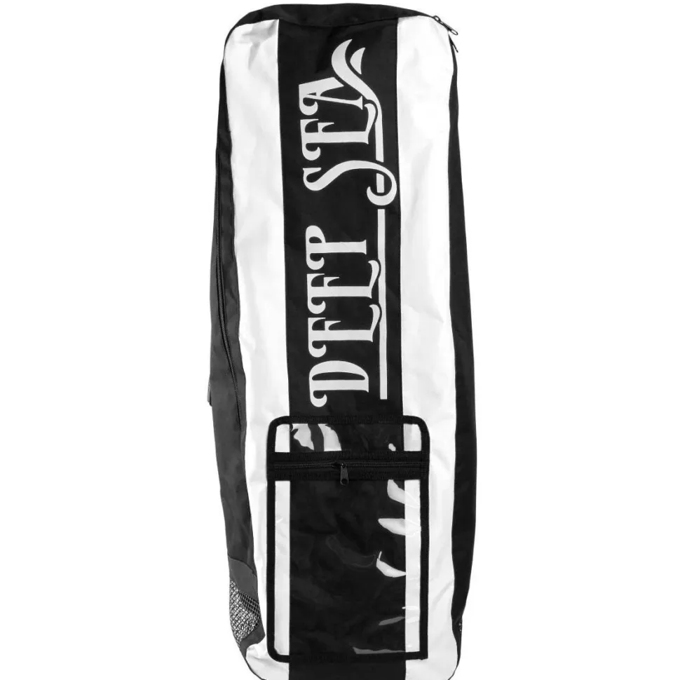 2x SUP-lautasetti Deep Sea XXL ilmatäytteinen 330 cm 15 PSI musta/valkoinen